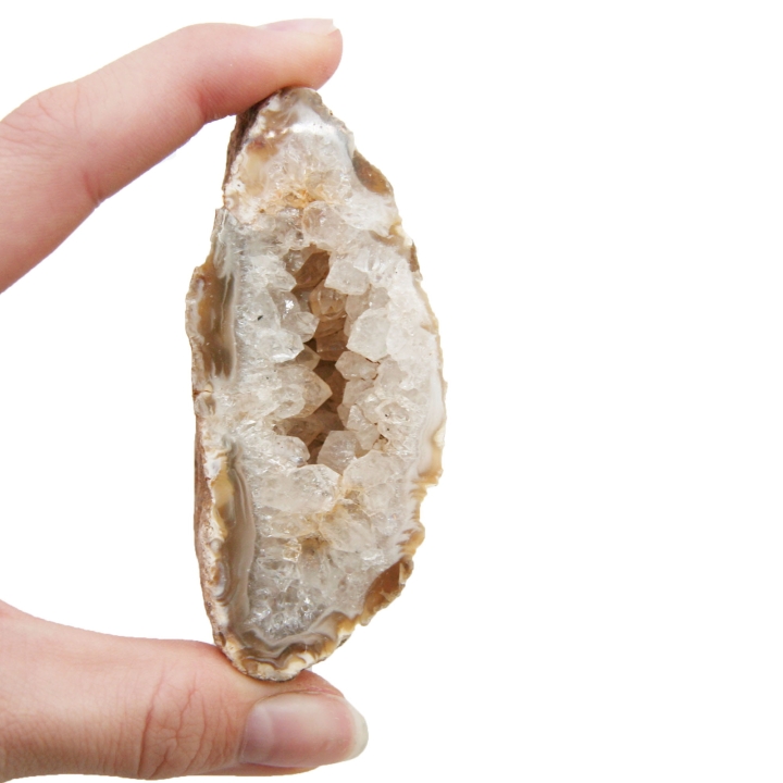 Naturalna geoda z agatu – unikalne wzory i struktura wnętrza
