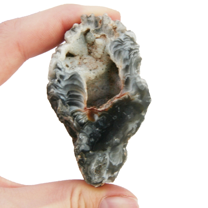 Agat geoda – naturalna formacja minerału z widoczną strukturą