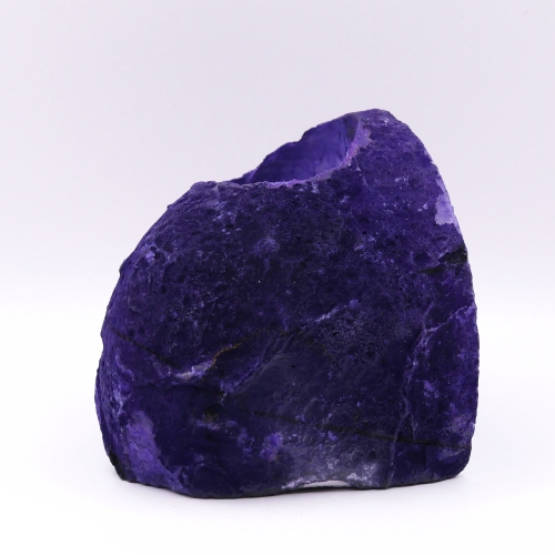 Kamienny świecznik na tealight z fioletowego agatu.