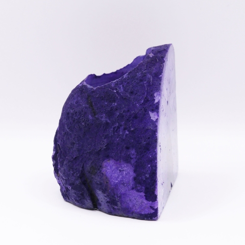 Kamienny świecznik na tealight z fioletowego agatu.